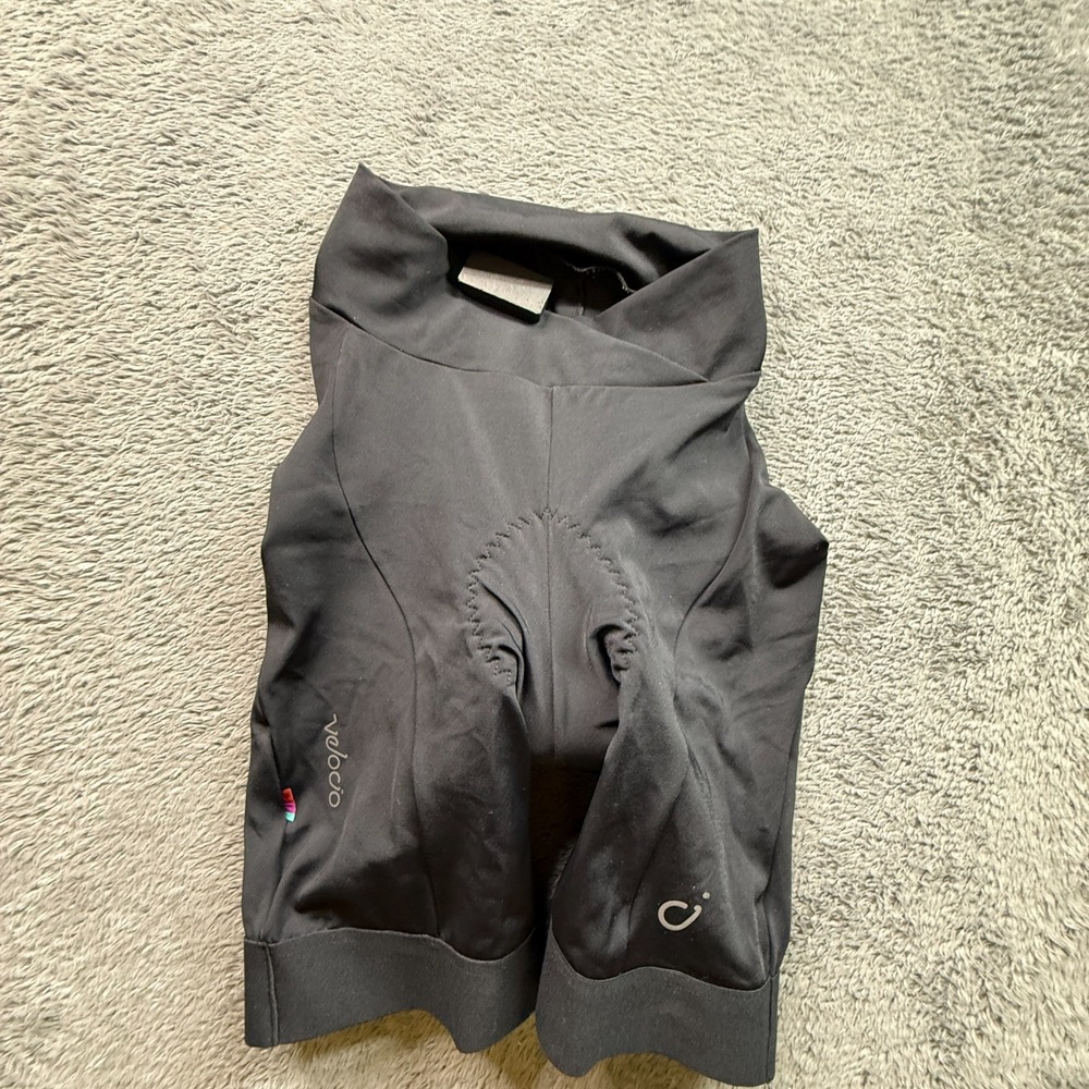 Velocio Women's XS Padded Cycling Riding Black Signature Shorts Italy
